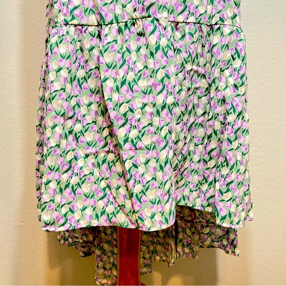 NWT STITCHDROP April Shower High Low Sleeveless Wrap Dress Criss-Cross Back Lrg - Picture 3 of 13